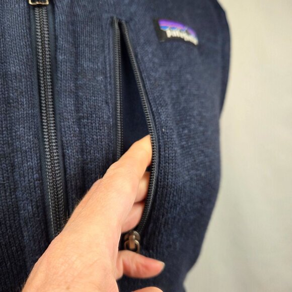 Patagonia Better Sweater Fleece Full Zip Vest Navy Blue Small - Picture 6 of 13